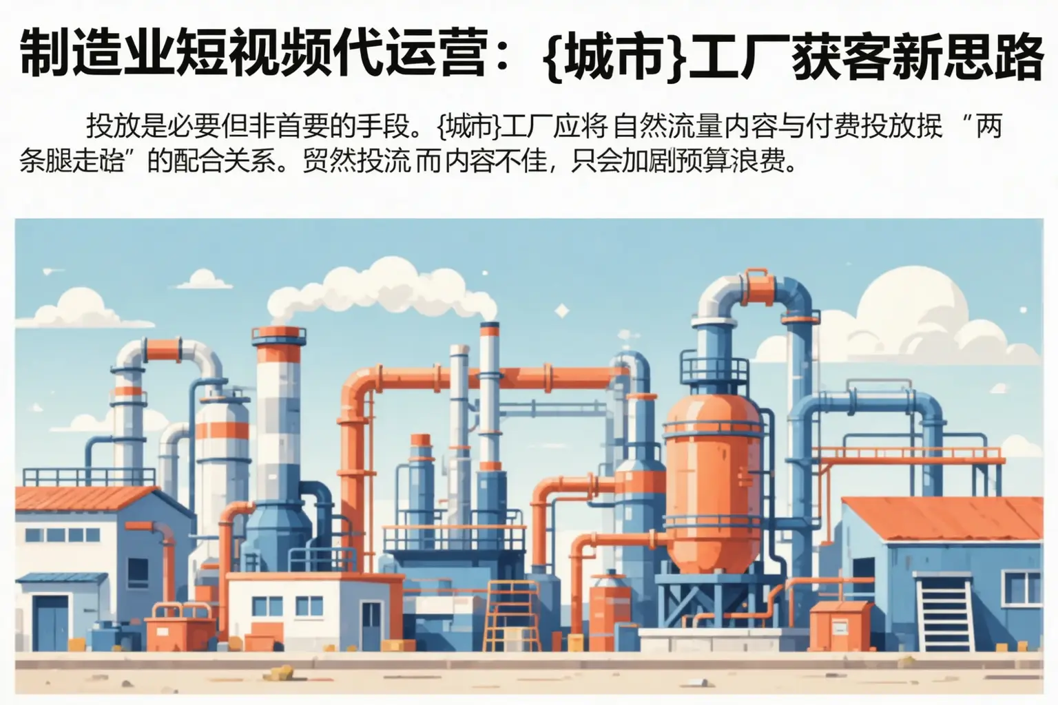 制造业短视频代运营:徐州工厂获客新思路