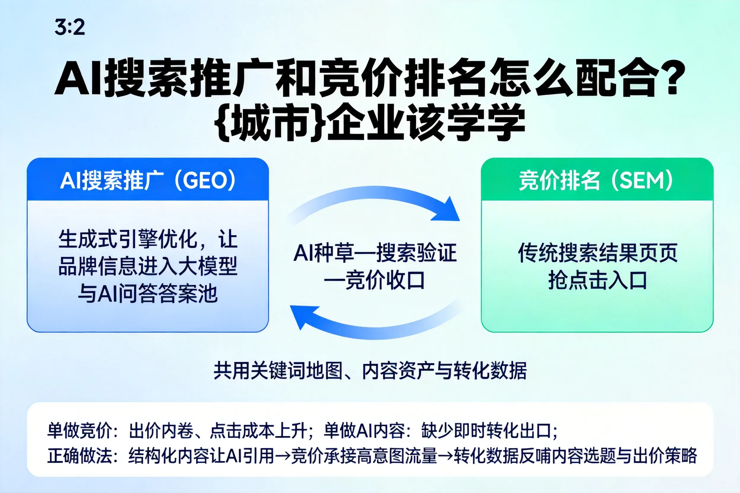 AI搜索推广和竞价排名怎么配合?徐州企业该学学