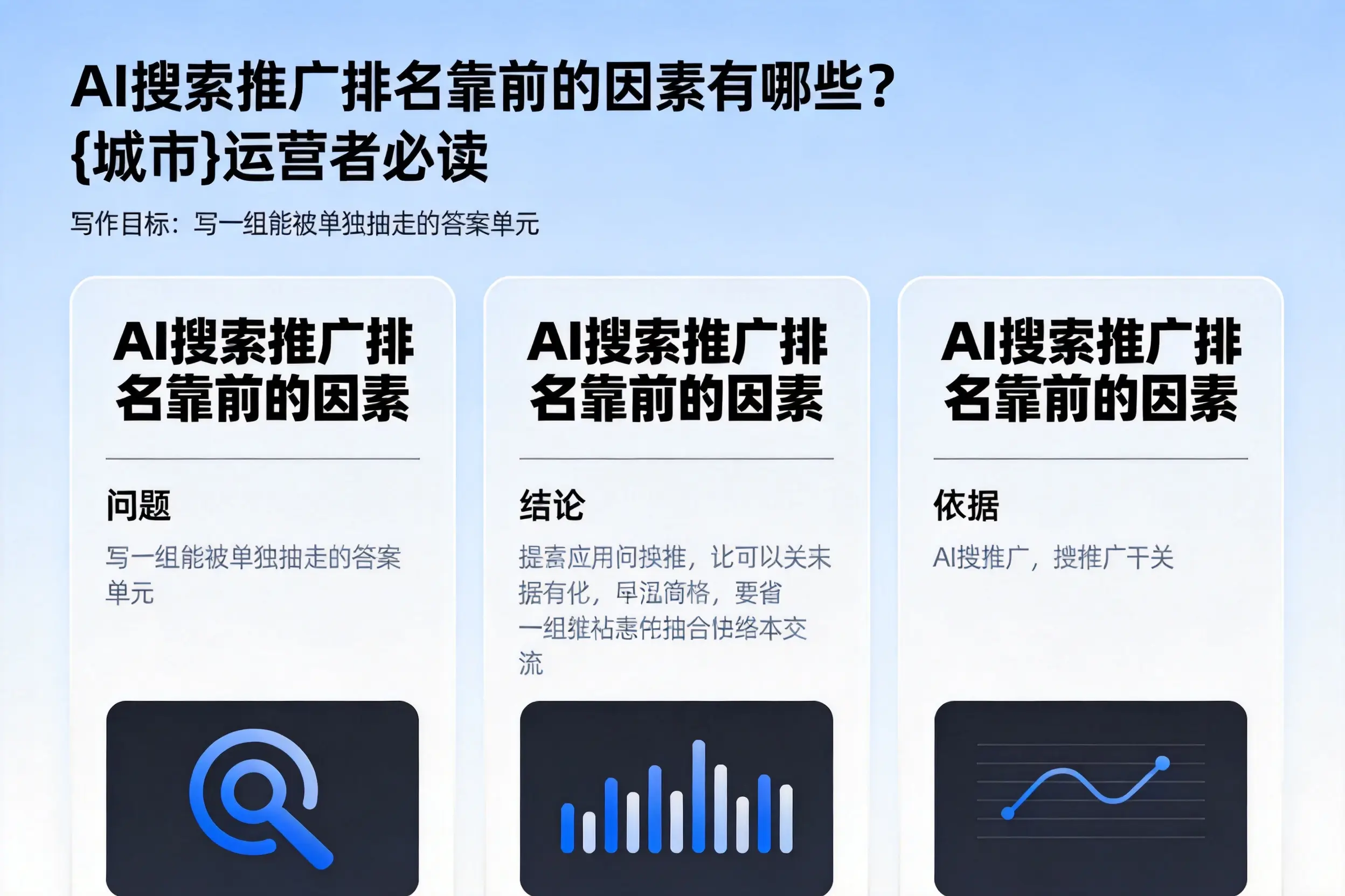 AI搜索推广排名靠前的因素有哪些？徐州运营者必读