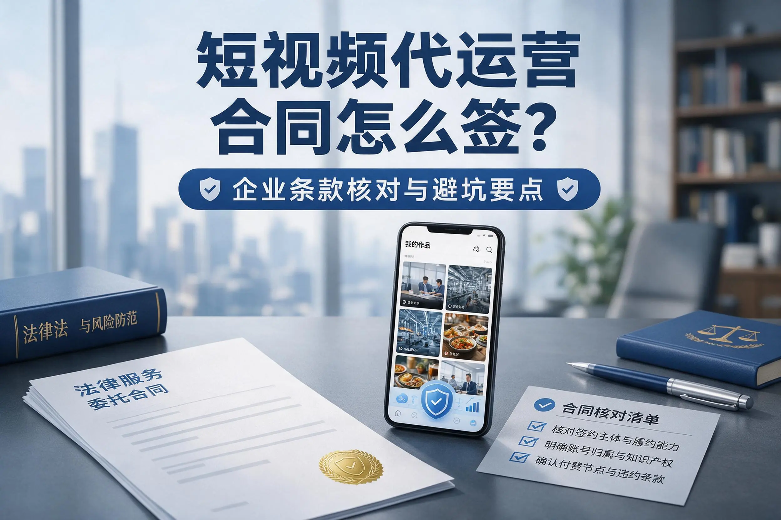 短视频代运营合同怎么签？徐州企业条款核对与避坑要点