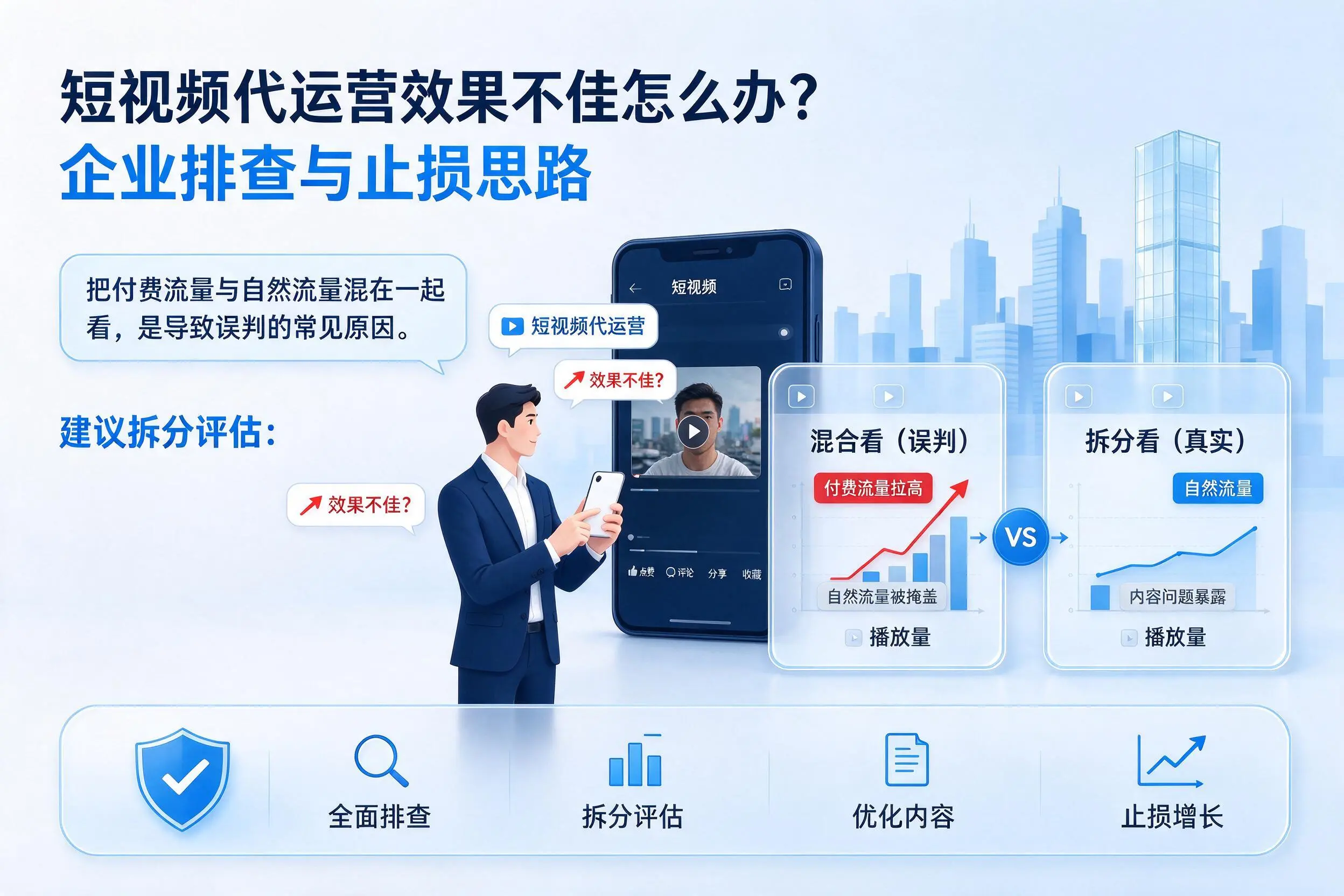 短视频代运营效果不佳怎么办?徐州企业排查与止损思路