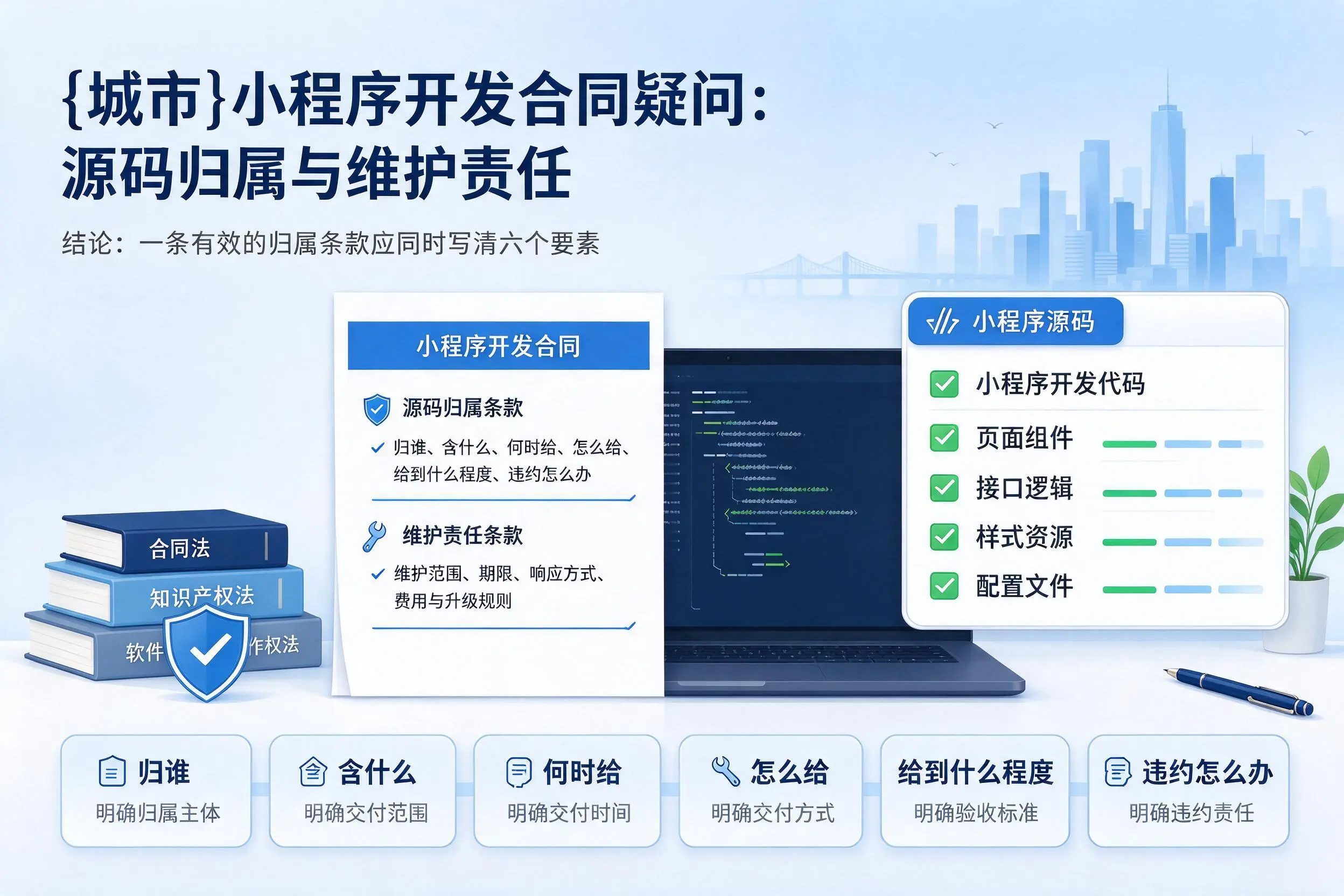 徐州小程序开发合同疑问：源码归属与维护责任