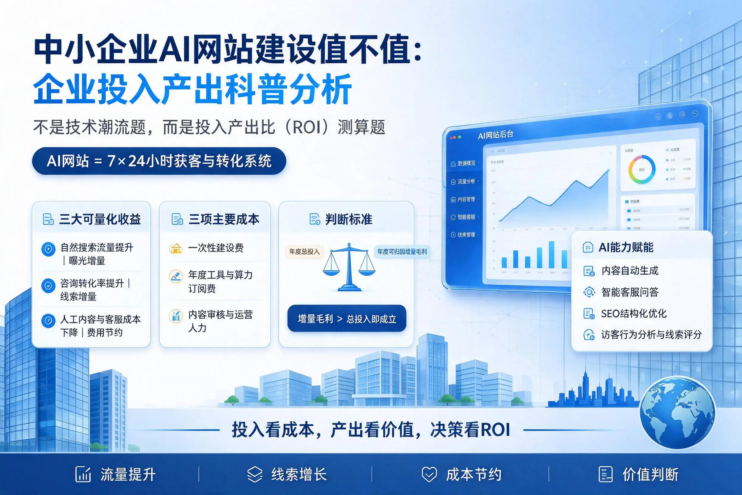 中小企业AI网站建设值不值:徐州企业投入产出科普分析