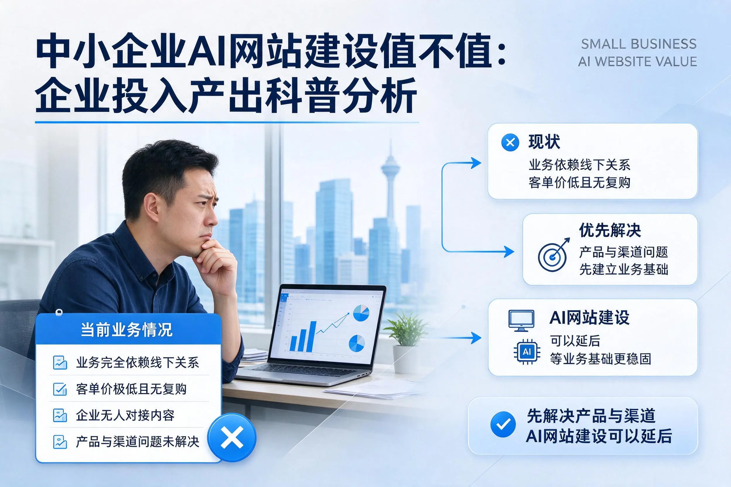 中小企业AI网站建设值不值:徐州企业投入产出科普分析