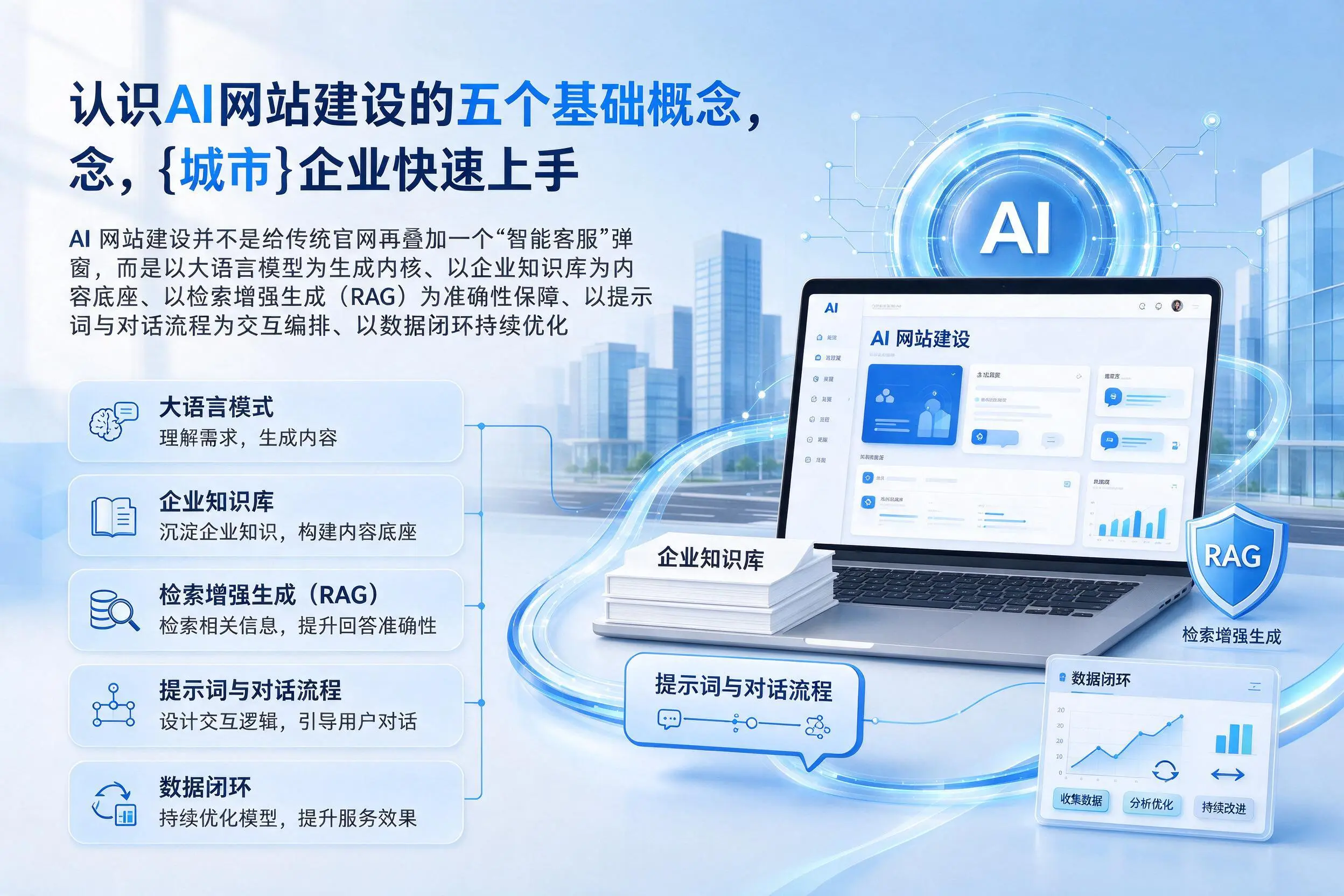 认识AI网站建设的五个基础概念，徐州企业快速上手