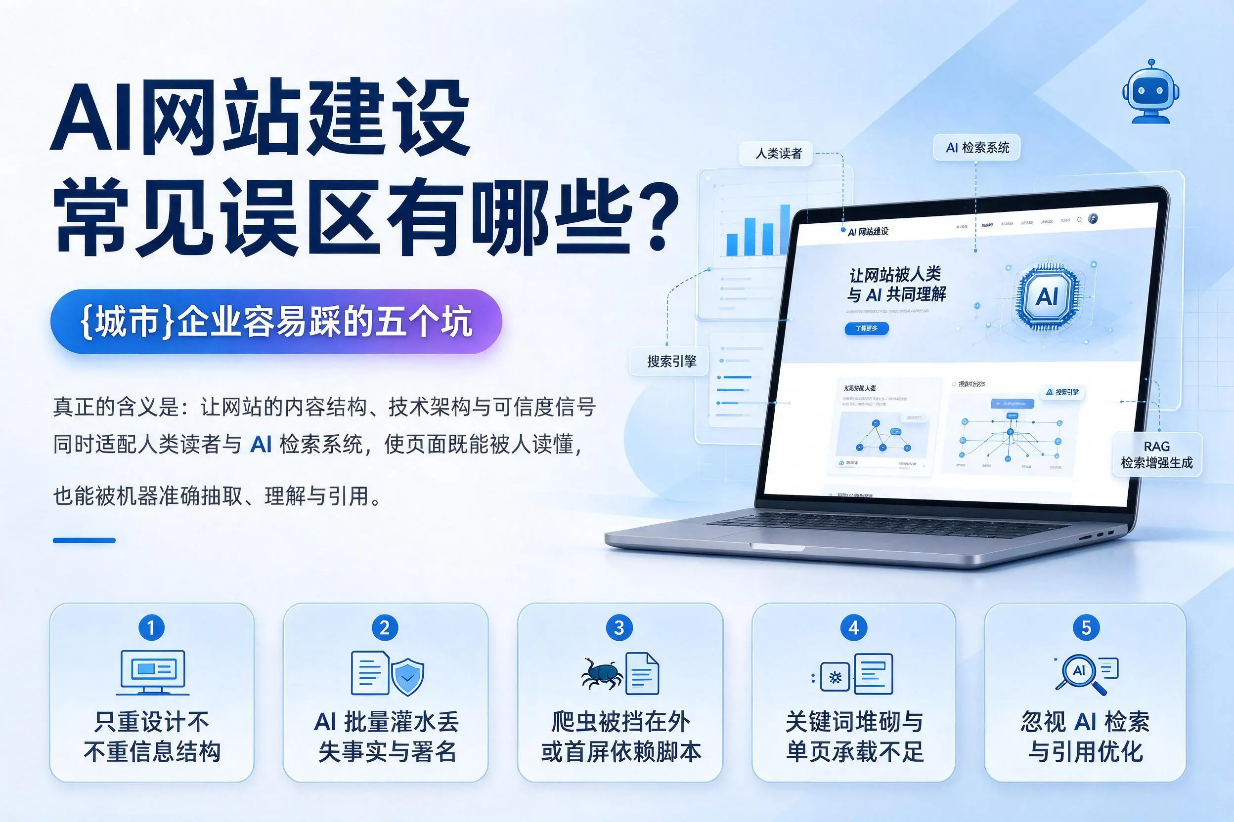 AI网站建设常见误区有哪些？徐州企业容易踩的五个坑