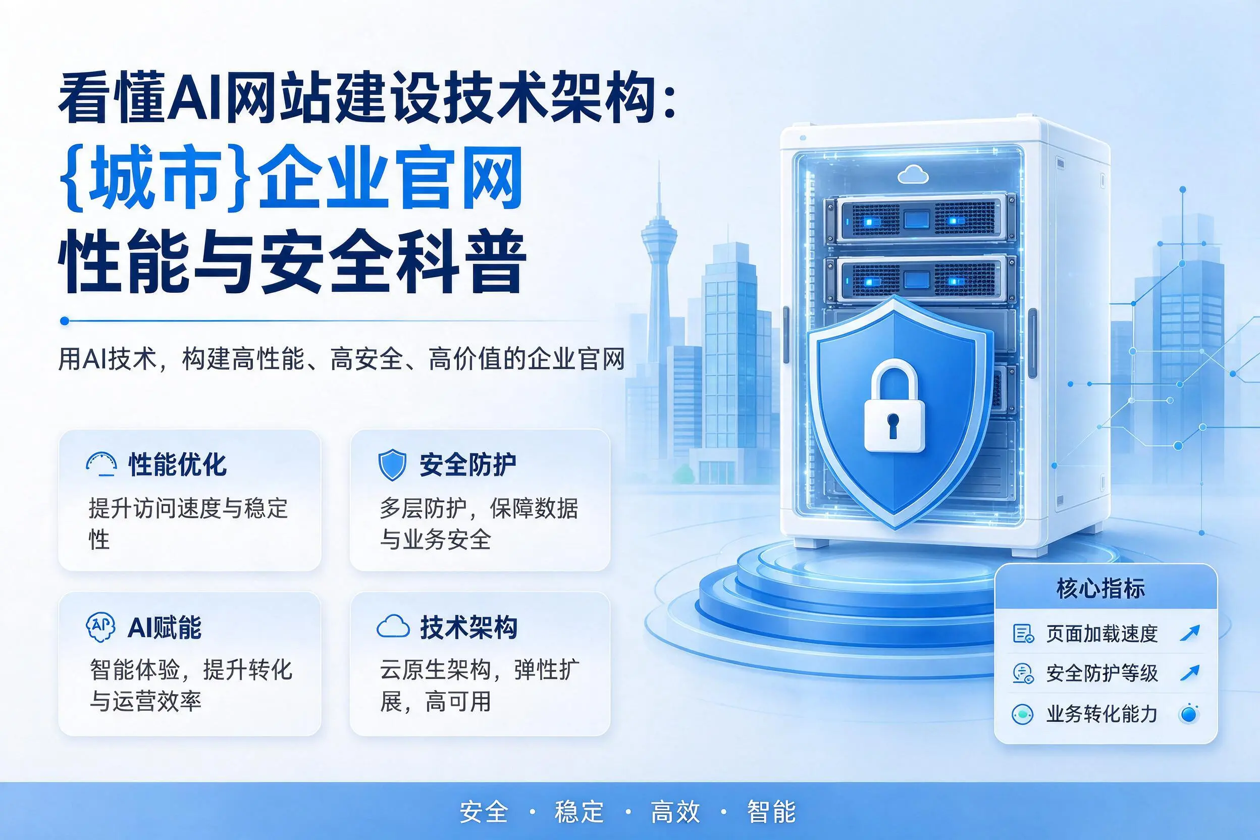 看懂AI网站建设技术架构:徐州企业官网性能与安全科普