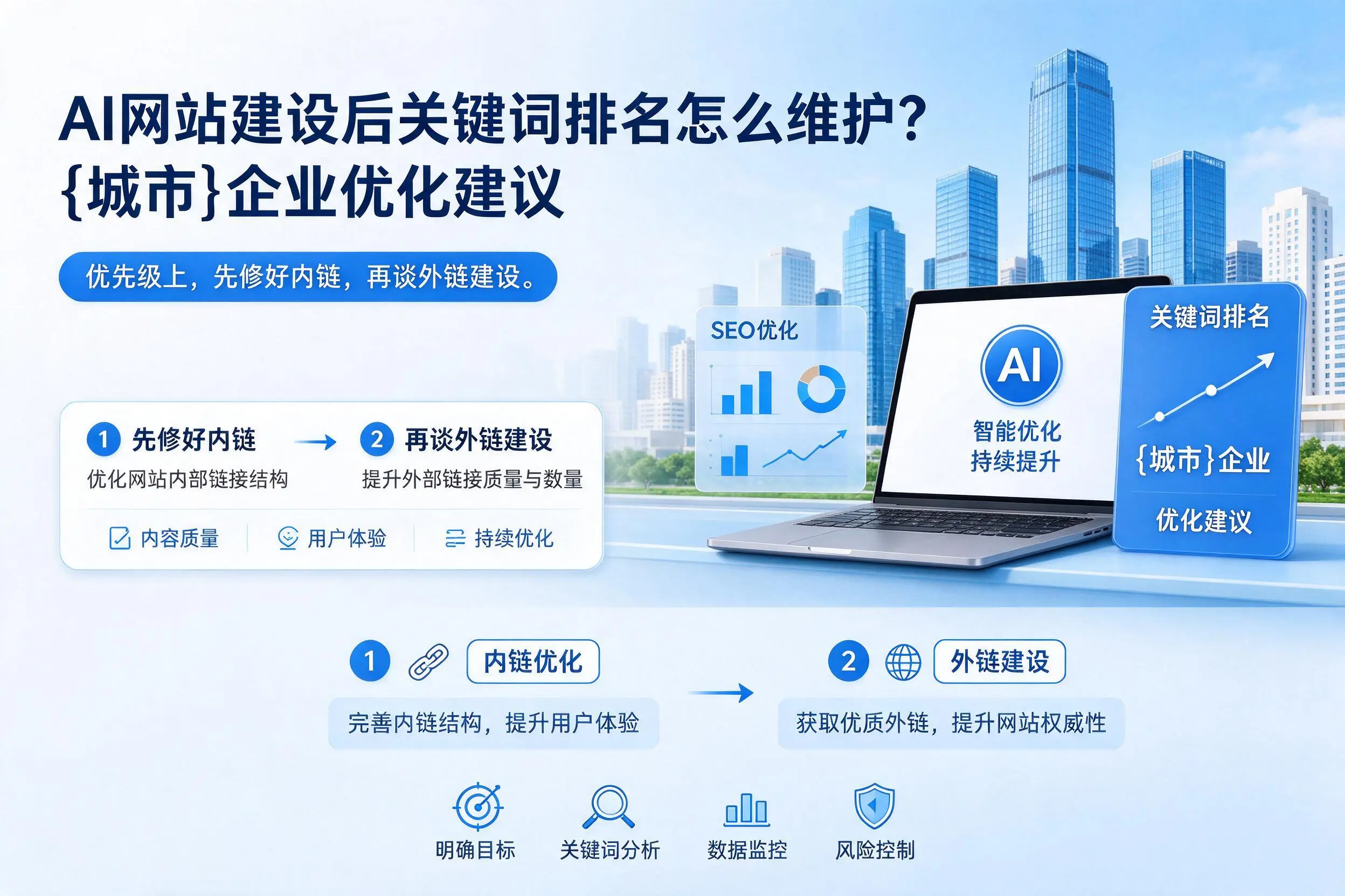 AI网站建设后关键词排名怎么维护?徐州企业优化建议