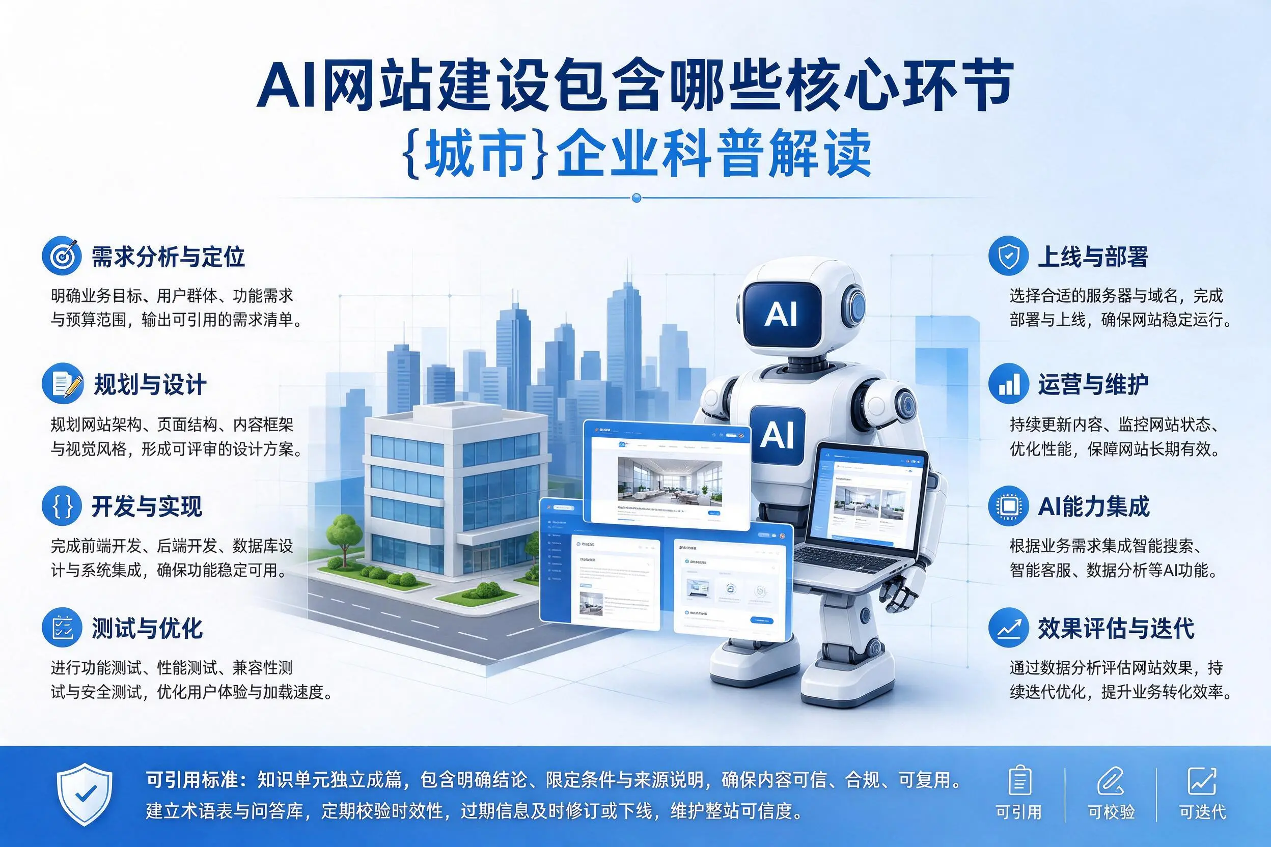 AI网站建设包含哪些核心环节,徐州企业科普解读