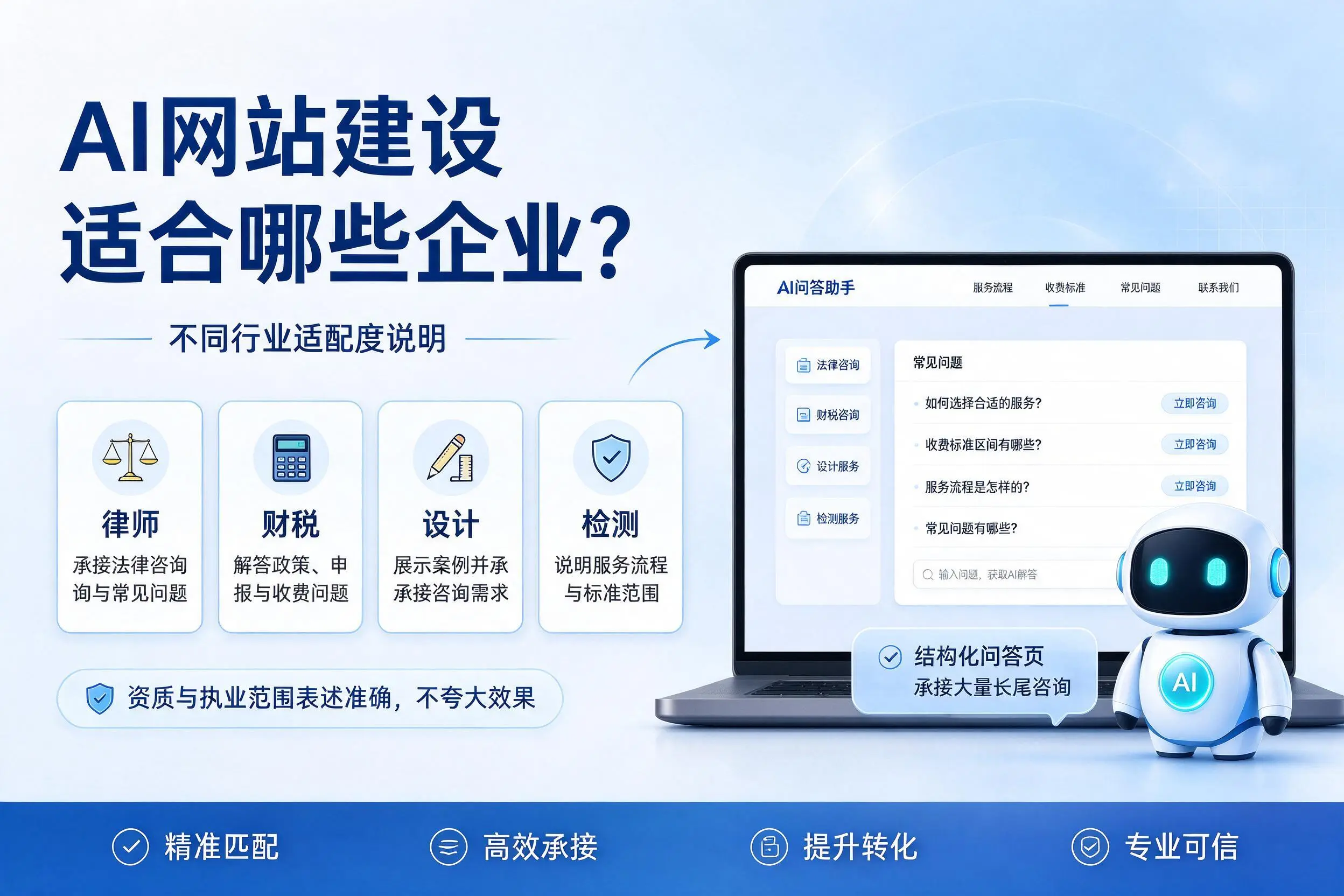 AI网站建设适合哪些企业?徐州不同行业适配度说明